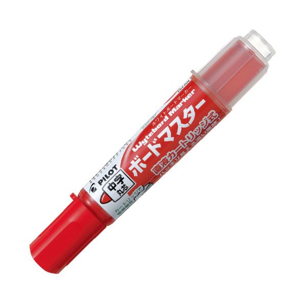 (まとめ）パイロット ボードマーカーボードマスター 中字丸芯 レッド WMBM-12L-R 1セット（10本）【×3..