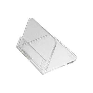 （まとめ）共栄プラスチック メタクリル豆カード立（大）5個入 L-50-5【×10セット】