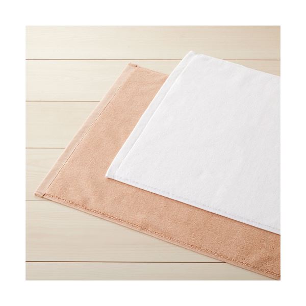 （まとめ） オーミケンシ ホテル仕様バスマット45×70cm モカ 1枚 【×10セット】 2