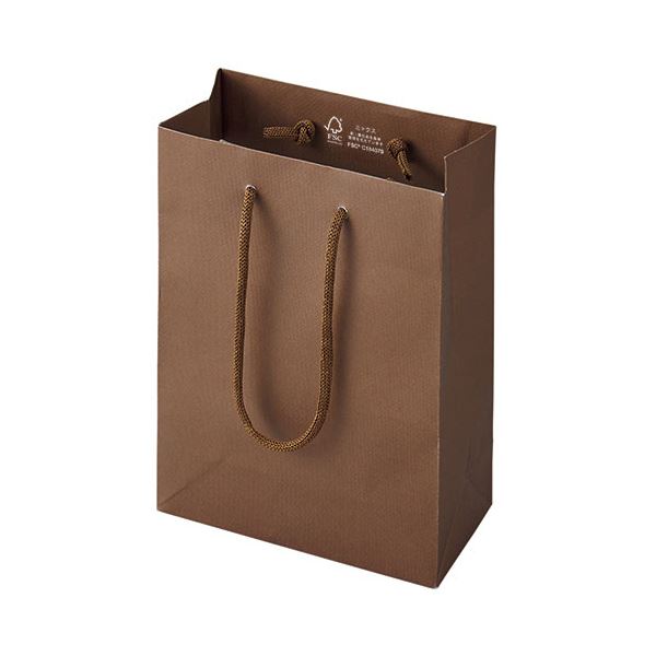 丸玉工業 ジーナスクラフトエンボスバッグ XS ブラウン 1セット（10枚）