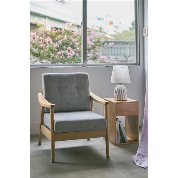 パーソナルチェア約幅73cmグレー...