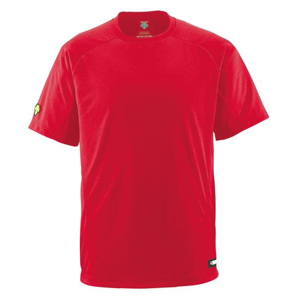 デサント(DESCENTE) ベースボールシャツ(Tネック) (野球) DB200 レッド O
