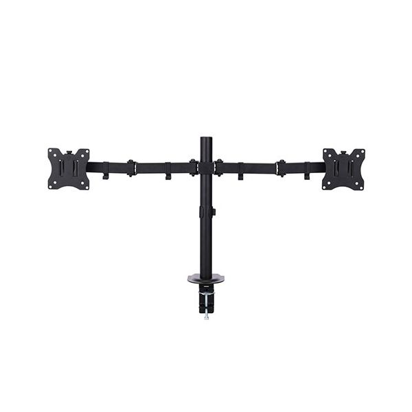 エレコム モニターアーム（デュアルアーム／ロング） 17〜32インチ対応 ブラック DPA-DN01BK