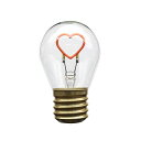 日本トラストテクノロジー Funny Neon Bulb 電球型イルミネーション ネオンライト ハート JTNBULB-HRT