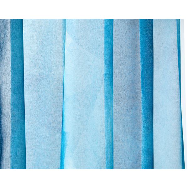 レースカーテン 幅150cm×丈238cm ブルー 1枚 洗える 日本製 アジャスターフック付き ラーゴ リビング ダイニング ベッドルーム 3