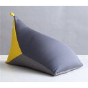 ビーズクッション 約幅47×奥行77×高さ45cm イエロー 日本製 持ち手付き コンパクト 完成品 リビング ソファー【代引不可】(3)
