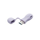 エレコム 子ども向けUSB3.2(Gen1)メモリ(パープル) MF-JRU3032GPU パープル(2)