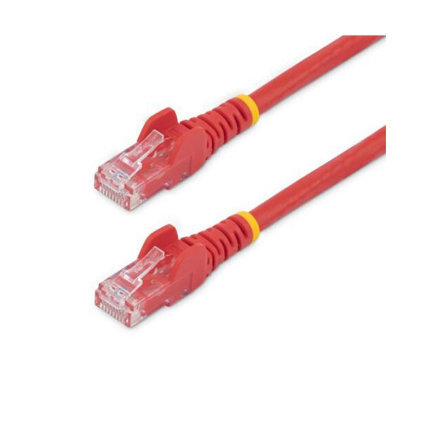 (まとめ) StarTech.com カテゴリ6 LANケーブル RJ45モールドコネクタ 5m レッド N6PATC5MRD 1本 【×3セット】