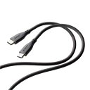 【5個セット】 エレコム なめらかUSB Type-Cケーブル(非認証品、C-C) 1m グレー MPA-CCSS10GYX5(2)