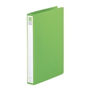 (業務用10セット) LIHITLAB リング式ファイル 【A4/2穴】 タテ型 背幅：36mm F-877U-6 黄緑
