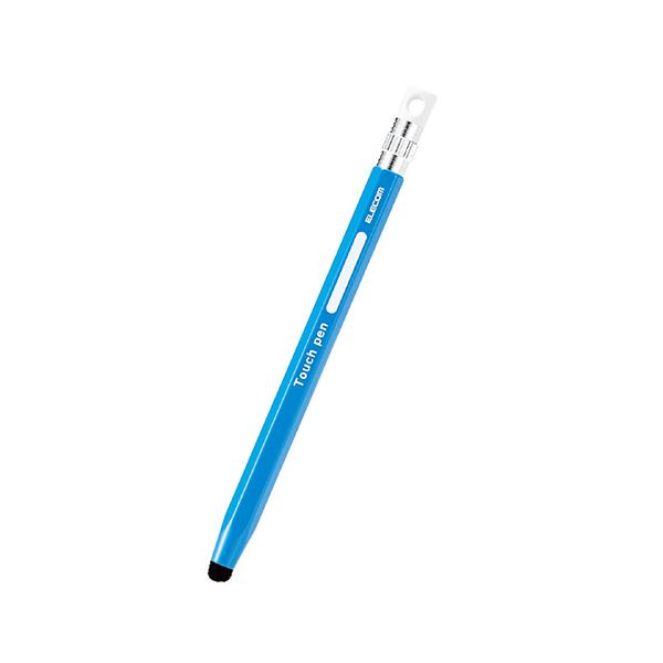 エレコム 6角鉛筆タッチペン ブルー P-TPENCEBU