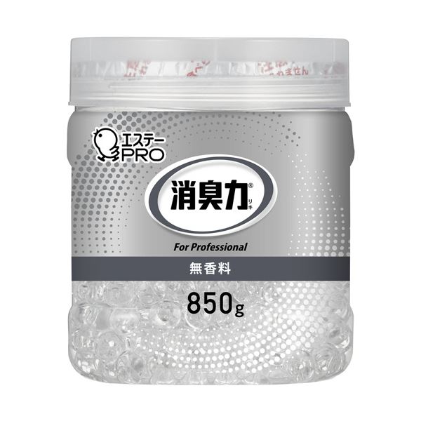 （まとめ） エステー 消臭力業務用消臭剤 ビーズタイプ 大容量 無香料 本体 850g 1個 【×5セット】