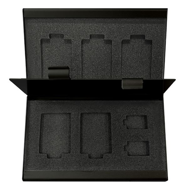 (まとめ）Digio2 メモリーカードケース SWITCHゲーム/5枚+microSD/2枚 MCC-SWI05BK ブラック【×3セット】