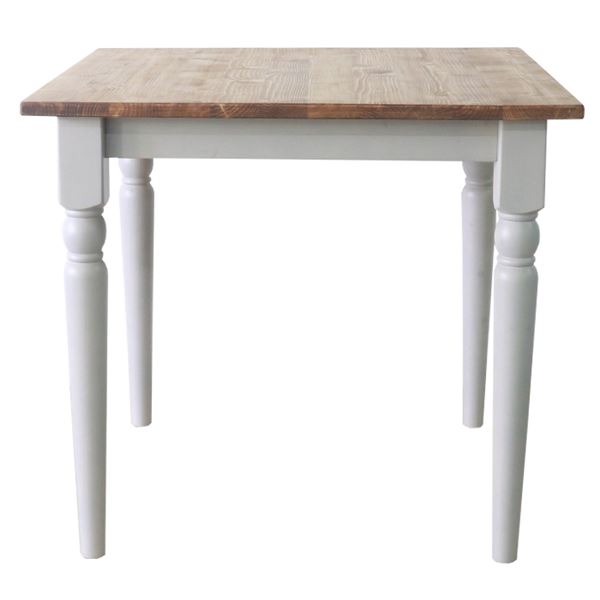 ダイニングテーブル 食卓テーブル 約幅80cm グレー 木製 インテリア家具 ダイニング家具 リビング家具 在宅ワーク 組立品【代引不可】