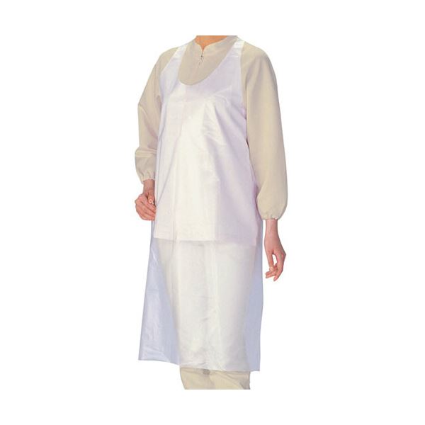 （まとめ） 宇都宮製作ポリエプロン ディスポタイプ M クリア 1パック（50枚） 【×3セット】