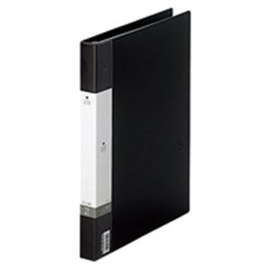 (業務用5セット) LIHITLAB クリアブック/クリアファイル リクエスト 【A4/タテ型】 差し替え式タイプ G3801-24 黒