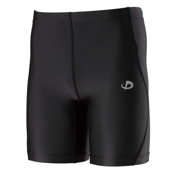 Phiten(ファイテン) SPORTS SPATS(スポーツスパッツ)クウォーター (吸汗速乾) BK M JF580004
