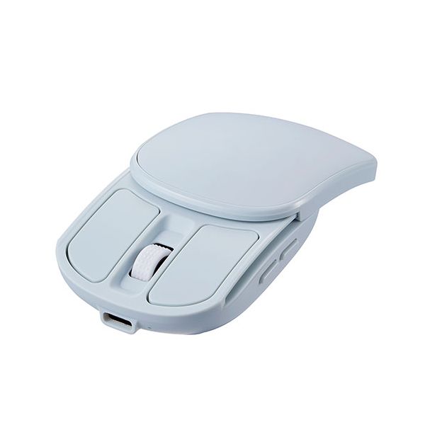 ナカバヤシ Digio 無線充電式スライド静音5ボタンBlueLEDマウス ミント MUS-RKF235MT