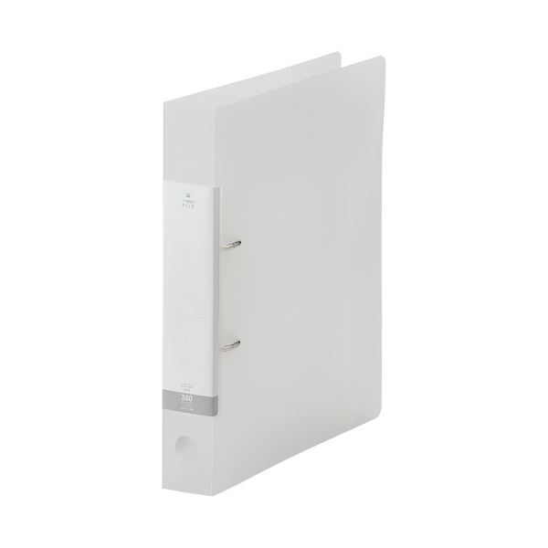 （まとめ） リヒトラブリクエスト D型リングファイル A4タテ 2穴 350枚収容 35mmとじ 背幅46mm クリヤ..