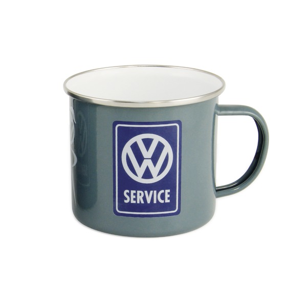 VW Collection ホーローマグ 500ml VW SERVICE グレー BUTA18