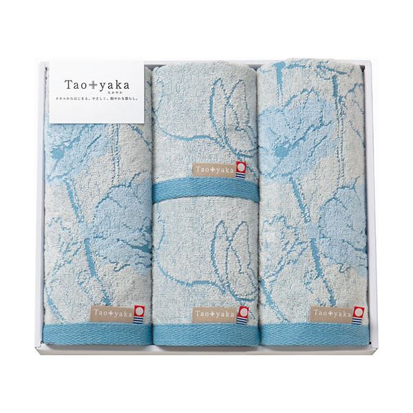 今治タオル Taoyaka フェイスタオル2P&ウォッシュタオル2P(ポピー) フェイスタオル34×80cm、ウォッシュ..