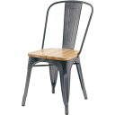 チェア シルバー (約W43×D52×H83.5×SH44.5cm) 完成品