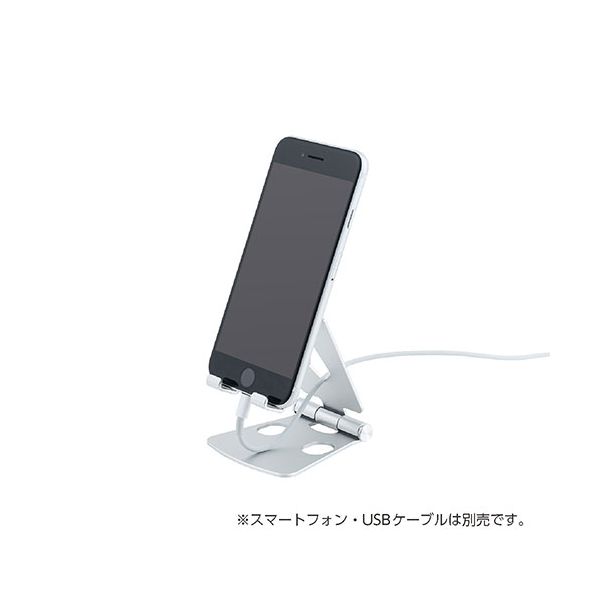 MCO アルミスタンド ミニ ブラック 二軸の可動でお好みの角度にできるスマホスタンド SST-21BK