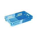 業務用コンテナボックス/食品用コンテナー 【NF-M21C浅】 ダークブルー/ブルー 材質:PP【代引不可】