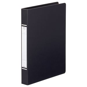 (まとめ) TANOSEE Oリングファイル(紙表紙) A4タテ 2穴 220枚収容 背幅36mm 黒 1冊 【×30セット】