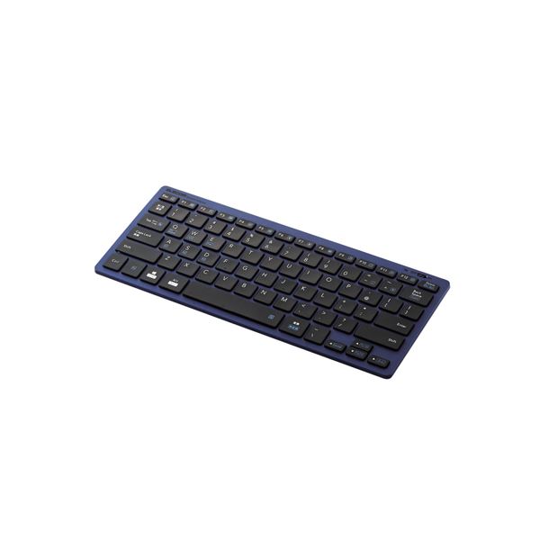 エレコム Bluetoothミニキーボード/パンタグラフ式/軽量/マルチOS対応/ブルー TK-FBP102BU