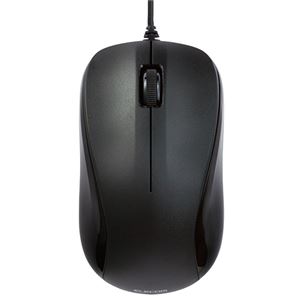 (まとめ) TANOSEE USBレーザーマウス 3ボタン Mサイズ ブラック M-S2ULBK/RST 1個 【×3セット】