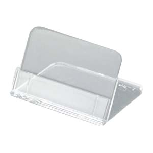 （まとめ） メタクリルL型豆カード立 L-50-5 5個入 【×10セット】