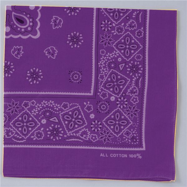 (まとめ)アーテック バンダナ 約550×550mm ポリエステル100％ パープル(紫) 【×30セット】