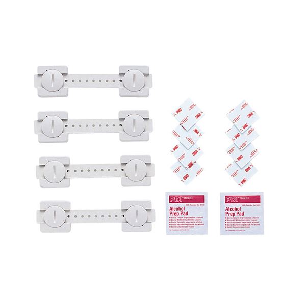 (まとめ)サンワサプライ 耐震用ストッパー(4本入り) QL-55【×2セット】