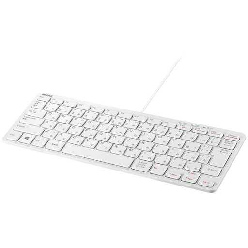 バッファロー USB接続 有線コンパクトキーボード ホワイト BSKBU300WH バッファロー USB接続 有線コンパクトキーボード ホワイト BSKBU300WH