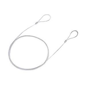 (まとめ)サンワサプライ eセキュリティ(ワイヤー、1.5m・1.0mm) SLE-6W【×10セット】