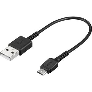 ■商品内容●断線に強い新設計ロングSRを採用●取り回し易いスリムケーブル●最大2.4A急速充電に対応■商品スペック長さ 0.1m結線 -色 ブラック端子 USB microB(オス)/USB Type-A(オス)規格 USB 2.0/1.1用途 -備考 -環境配慮事項 -アスベスト 空欄RoHS指令 対応J-Moss 対象外環境自己主張マーク なしその他環境及び安全規格 空欄電波法備考 電波を発しないもしくは微弱な製品の為電気通信事業法備考 公衆回線に直接接続しない為電気用品安全法備考 法的に対象外の製品の為電波法 非対象電気通信事業法 非対象電気用品安全法 非対象法規関連確認日 20170418本体サイズ(H) -本体サイズ(W) -本体サイズ(D) -本体重量 7g■送料・配送についての注意事項●本商品の出荷目安は【1 - 5営業日　※土日・祝除く】となります。●お取り寄せ商品のため、稀にご注文入れ違い等により欠品・遅延となる場合がございます。●本商品は仕入元より配送となるため、沖縄・離島への配送はできません。[ BSMPCMB101BK ]