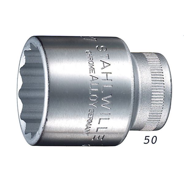 STAHLWILLE（スタビレー） 50A-1.1／8 （1／2SQ）ソケット （12角） （03410052）(4)