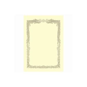 (業務用100セット) ジョインテックス OA賞状用紙クリーム横書用A4 10枚 N150J