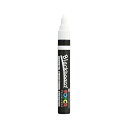 (まとめ) 三菱鉛筆 ブラックボードポスカ 中字丸芯(1.8-2.5mm) PCE-200-5M 1P.1 白 1本入 【×10セット】(3)