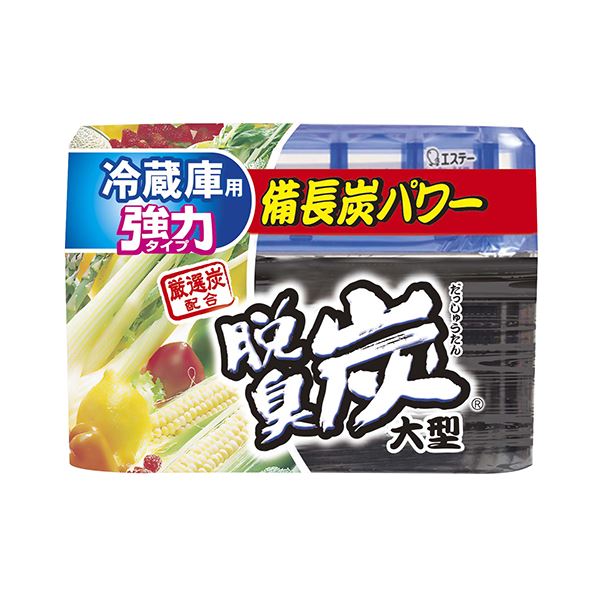 ■サイズ・色違い・関連商品関連商品の検索結果一覧はこちら■商品内容【ご注意事項】・この商品は下記内容×3セットでお届けします。炭のパワーでイヤな臭いを強力に脱臭します。冷蔵庫用強力タイプ。●600Lの冷蔵庫まで対応する強力タイプ。●ゼリーの減り方で交換時期も分かります●強力脱臭 ツンとくる臭いにも効く(強化備長炭+活性炭)●ミネラル抗菌パワー(ミネラル系抗菌剤配合)※ゼリー面に付着した菌の活動を抑える効果です。●生もの臭に効く(ミネラル脱臭パワー)■商品スペック設置場所：大型冷蔵庫(600Lまで)内容量：240g効果期間：約5〜6ヵ月(冷蔵庫のタイプにより異なります。)急冷タイプ:約2〜3ヵ月、うるおいタイプ:約6〜8ヵ月。※以下の環境では冷蔵庫のタイプによらず使用期間が短くなることがあります。風が多くあたる場合、庫内が乾燥している場合、庫内温度が高い場合成分：活性炭、備長炭、ミネラル系抗菌・脱臭剤、有機酸寸法：W161×D38×H116mm備考：※本品は食べられない。※幼児の手の届くところに置かない。※直射日光のあたるところや、高温になるところに置かない。※用途以外に使用しない(冷凍室では使用しない)。※開封時に結露水がたまっている場合がありますが、使用上問題ありません。■送料・配送についての注意事項●本商品の出荷目安は【1 - 5営業日　※土日・祝除く】となります。●お取り寄せ商品のため、稀にご注文入れ違い等により欠品・遅延となる場合がございます。●本商品は仕入元より配送となるため、沖縄・離島への配送はできません。[ 11430 ]