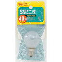 （まとめ） ELPA S型ミニ球 電球 40W E17 フロスト G-21H（F） 【×30セット】