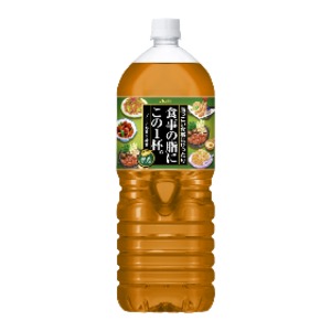 【まとめ買い】アサヒ 食事の脂にこの1杯。緑茶ブレンド PET 2.0L×6本（1ケース）