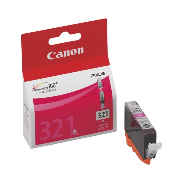 (まとめ) キヤノン Canon インクタンク BCI-321M マゼンタ 2929B001 1個 【×10セット】