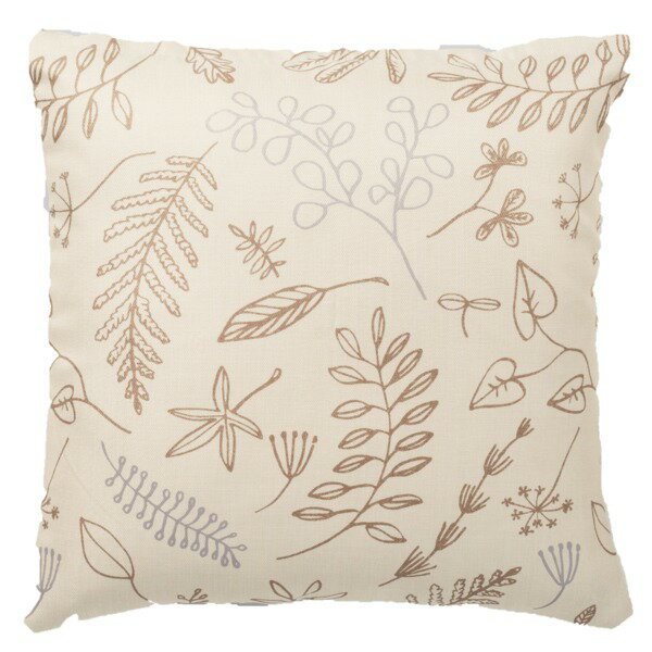 ブロッサム クッションカバー 【45×45cm アイボリー】 正方形 ファスナー付き 洗える サーナヤオッリ ..