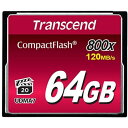 トランセンドジャパン 64GBコンパクトフラッシュカード800倍速 TS64GCF800