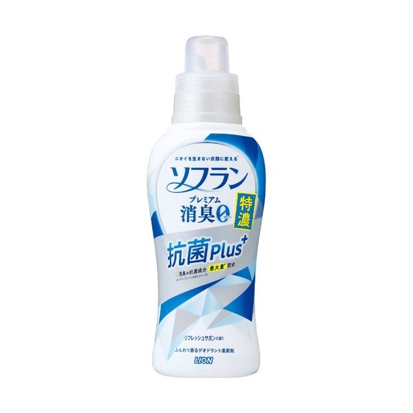 (まとめ) ライオン ソフラン プレミアム消臭 特濃抗菌plus+ 本体 540ml 1本 【×10セット】