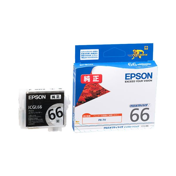 (まとめ) エプソン EPSON インクカートリッジ グロスオプティマイザ ICGL66 1個 