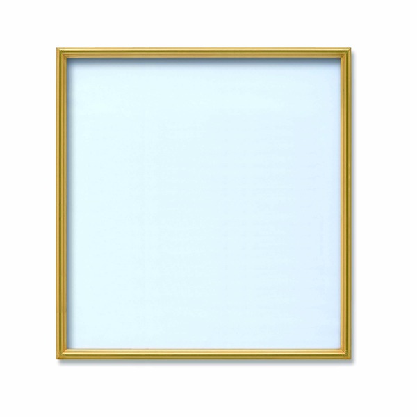 【角額】正方形額・壁掛けひも・アクリル付き ■400角（400×400mm）ゴールド