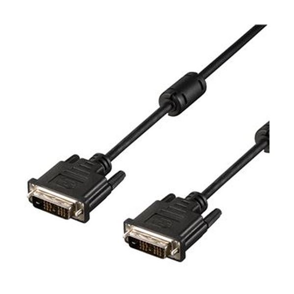 （まとめ）バッファロー DVIケーブルシングルリンク DVI-D24pinオス 1.0m BDVS10BK 1本【×10セット】
